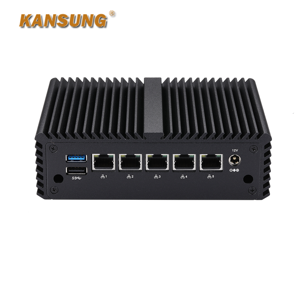 5x2.5G LAN 10th Gen Celeron Elkhart Lake J6412 Firewall Mini PC