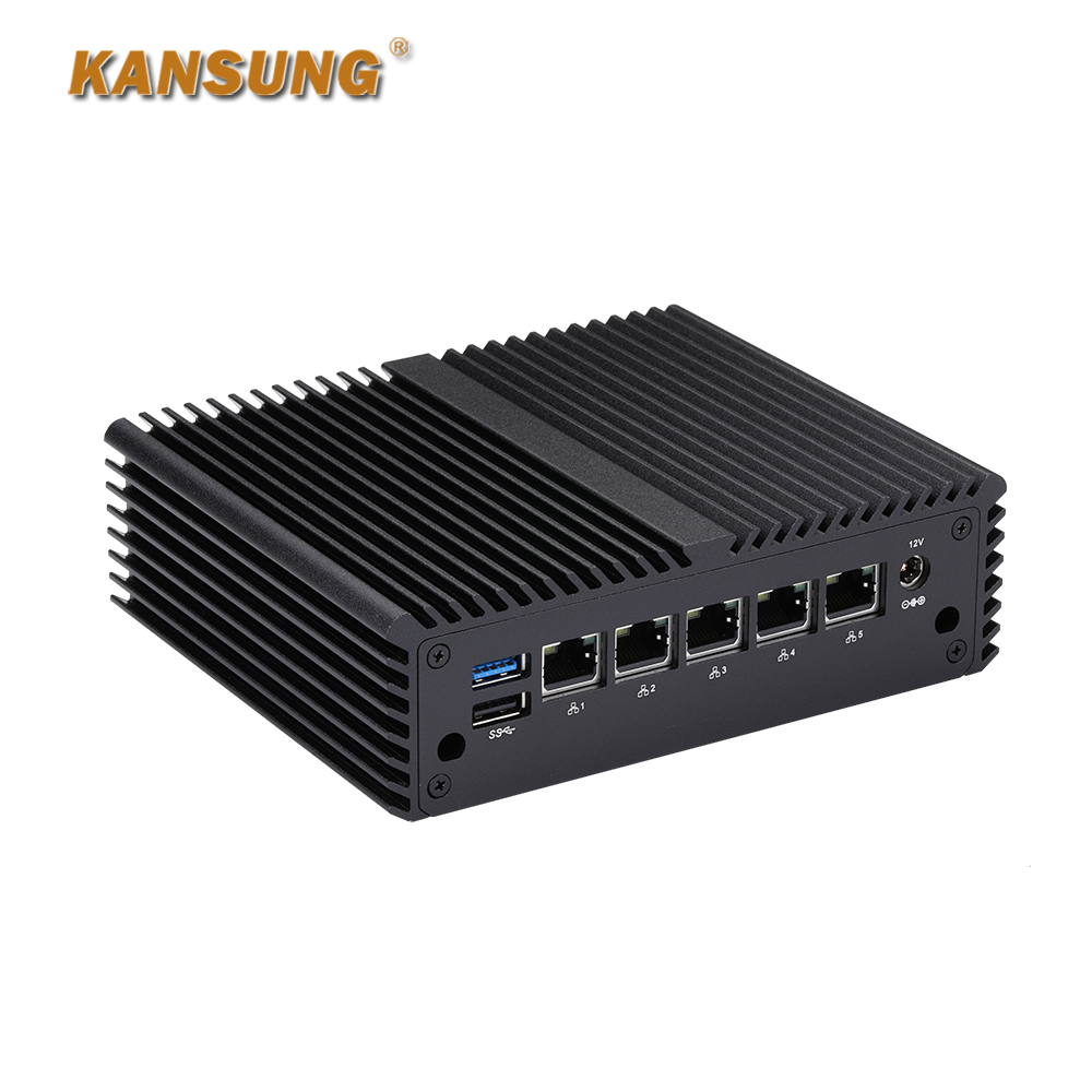 5x2.5G LAN 10th Gen Celeron Elkhart Lake J6412 Firewall Mini PC