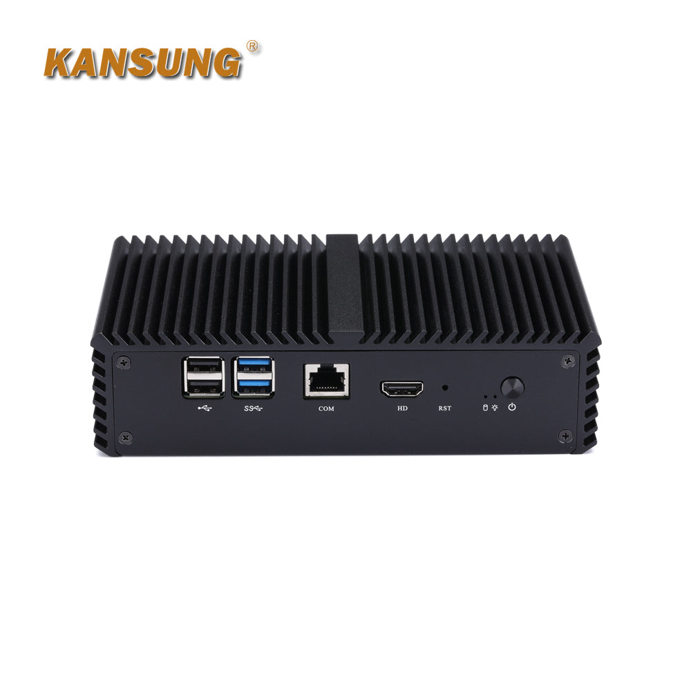 4 Gigabit LAN with PoE Celeron Apollo Lake J3455 Firewall Mini PC