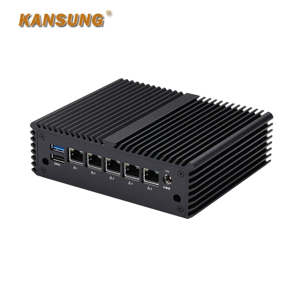 5x2.5G LAN 10th Gen Celeron Elkhart Lake J6412 Firewall Mini PC