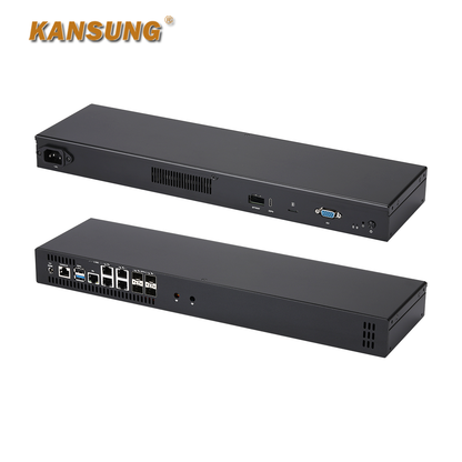 4x10G SFP+ 5x2.5G Intel Atom C3758R C3808  Network 1U Server