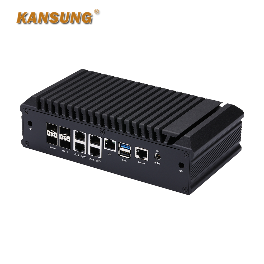 4x10G SFP+ 5x2.5G Intel Atom C3758 C3908 Firewall Router PC