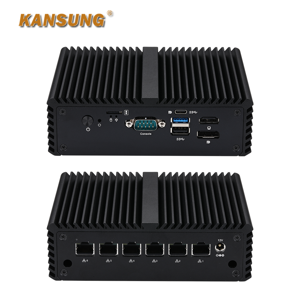 6x2.5G Intel Alder Lake N100 N305 X7425E Firewall Router PC