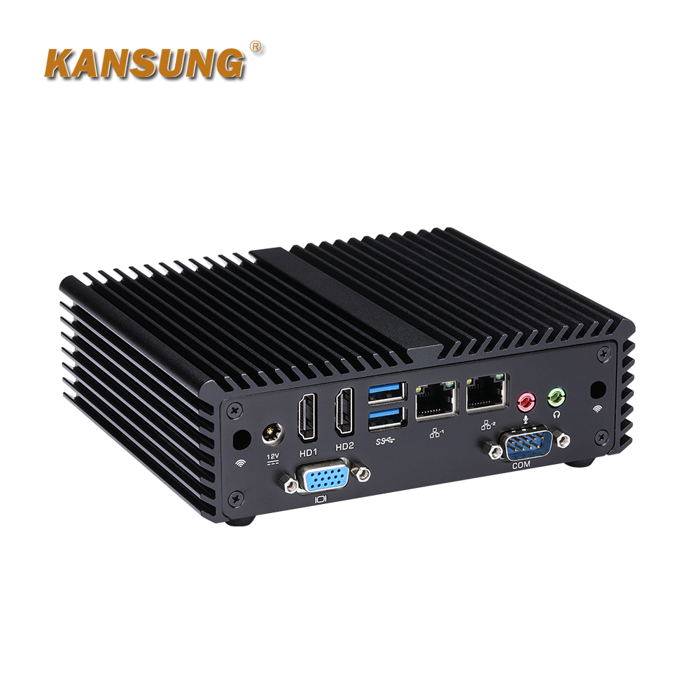 Triple Display Pentium J3710 Fanless Mini PC