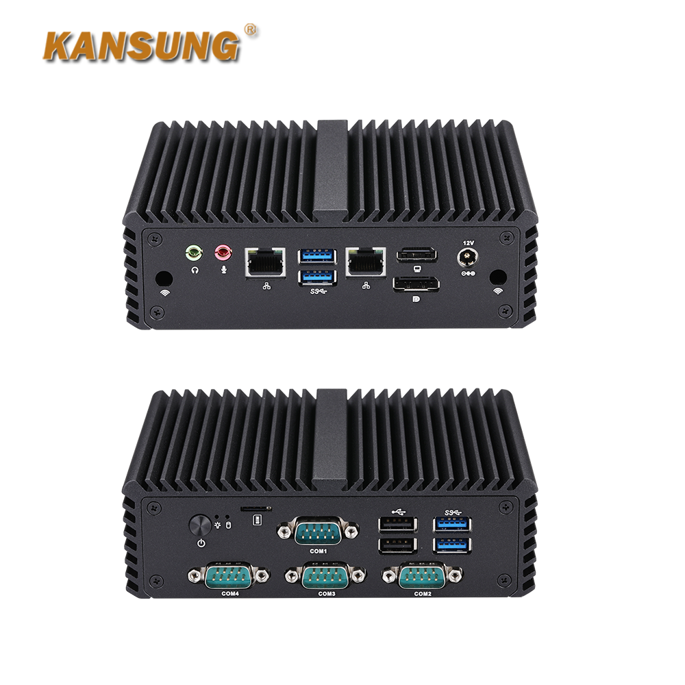 10th Gen Celeron 5205U 2 x 2.5 Gigabit 4 x COM Industrial Mini PC