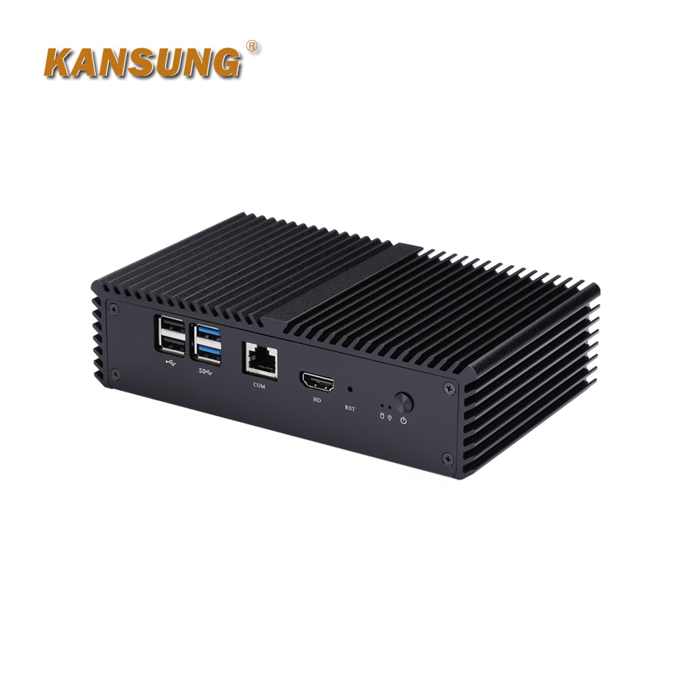 4 Gigabit LAN with PoE Celeron Apollo Lake J3455 Firewall Mini PC